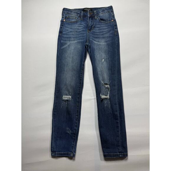 Judy Blue Women's Relaxed Fit Skinny Stretch Blue Denim Jeans - Size 25x25 - Picture 1 of 6